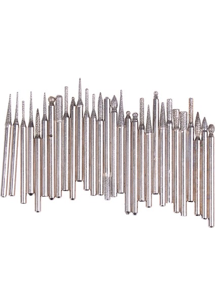 30 Adet 3mm Çapak Uçları Kafa Taşlama Iğnesi Oyma Parlatma Matkap Aracı Podazz (Yurt Dışından)