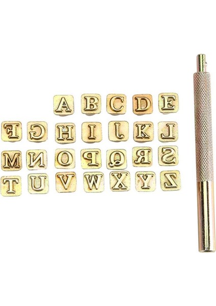 26 Adet Çelik Alfabe Pul Punch Seti 26 Ingilizce Harfler Metal (Yurt Dışından) fiyatları