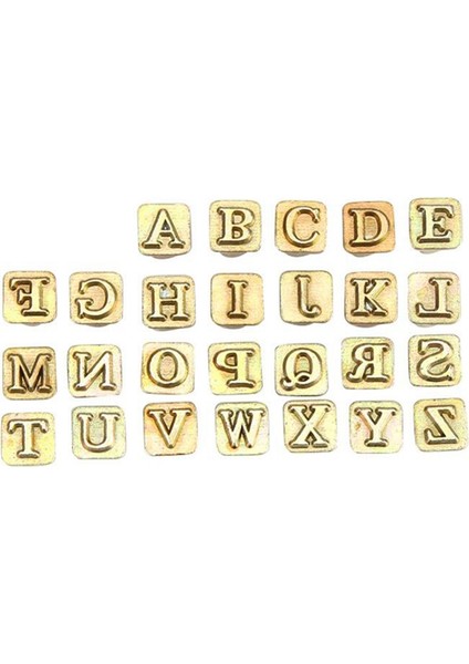 26 Adet Çelik Alfabe Pul Punch Seti 26 Ingilizce Harfler Metal (Yurt Dışından) modelleri