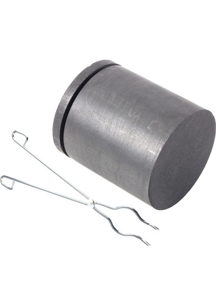 Adet Grafit Eritme Potası Aksesuarları: 1 Adet 45CM Paslanmaz Çelik Pota Maşa Kelepçesi Fırın Pense Tutucu ve 1 Adet 45CM Yüksek Saflıkta Döküm Kapaklı Pota (Yurt Dışından)