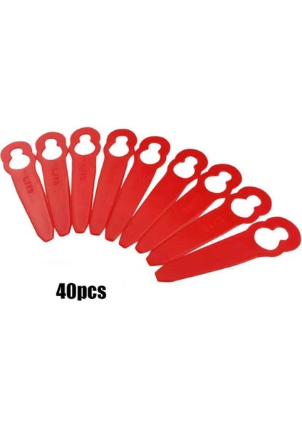 Çim Biçme Makinesi Için Plastik Bıçaklar-40 * Plastik Bıçaklar-Kırmızı (Yurt Dışından)