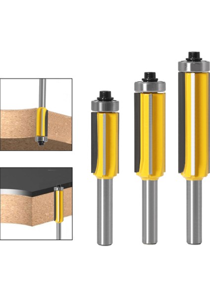 1/3 Adet 8mm Shank 4-Blade Düzeltici Yönlendirici Bit Ağaç Işleme Freze Kesici Aracı (Yurt Dışından)