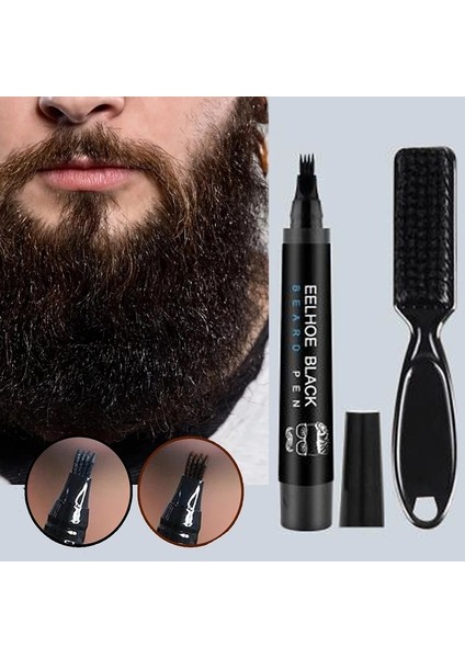 Sakal Dolum Kalem Seti Sakal Artırıcı Fırça Sakal Boyama Şekillendirme Araçları Su Geçirmez Siyah Kahverengi Saç Kalemi Adam Kozmetik (Yurt Dışından) fiyatları