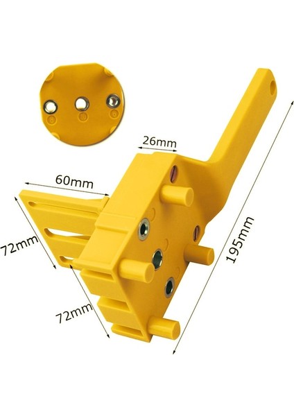 [ayak Izi] Ağaç Işleme Yumruk Bulucu Marangoz Iş Araçları El Aletleri El 6/8/10MM Matkap Ucu Delik Zımba Çapraz Dübel Matkap Jig (Yurt Dışından)