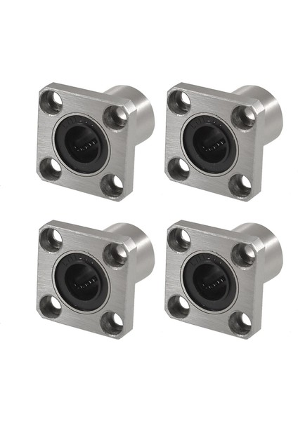 4x Burçlar Kare Flanşlı Uzun Lineer Rulman 12MM x 21MM x 30MM (Yurt Dışından)