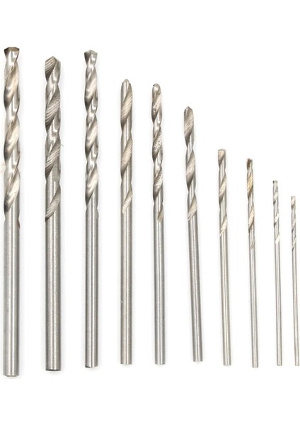 10 Adet Titanyum Kaplamalı Matkap Uçları Yüksek Hızlı Çelik Matkap Uçları Elektrikli El Aletleri 0.8-3mm Sevıch (Yurt Dışından)