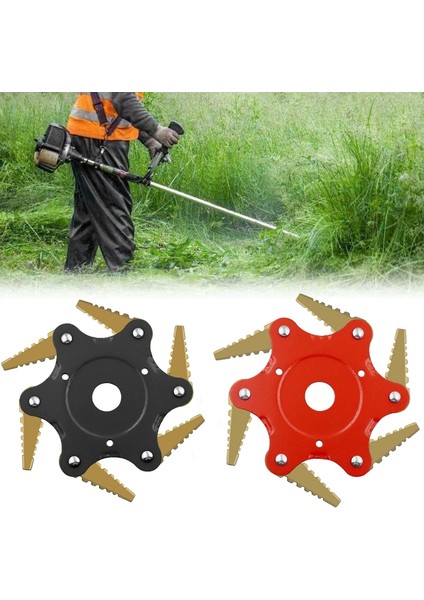 Dası 6 Yapraklar Çim Biçme Makinesi Bıçak Metal Çalı Kesici Bıçaklar Düzeltici Bıçak Ev Bahçe Çim Makası Kafa Biçme Bıçağı Çim Biçme Makinesi Için (Yurt Dışından) modelleri