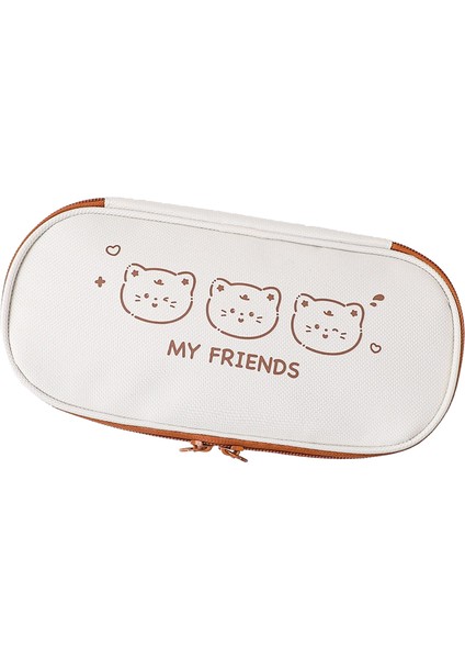 Öğrenci Tuval Kalem Çantası Büyük Kapasiteli Kalem Kutusu Ins Tarzı Kırtasiye Kutusu (Yurt Dışından)