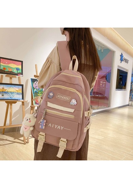 Büyük Kapasiteli Öğrenci Okul Çantası Çok Bölmeli Sırt Çantası Askılı (Yurt Dışından) indirimleri