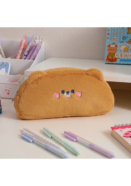 Karikatür Peluş Kalem Çantası Öğrenci Büyük Kapasiteli Kırtasiye Kutusu Sevimli Kalem Kutusu (Yurt Dışından) fiyatları