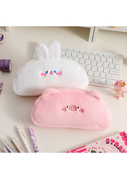 Karikatür Peluş Kalem Çantası Öğrenci Büyük Kapasiteli Kırtasiye Kutusu Sevimli Kalem Kutusu (Yurt Dışından) indirimleri