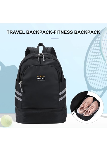 Ayakkabı Bölmeli ve Islak ve Kuru Ayırma Bayan Spor Sırt Çantası Katlanabilir Spor Çantası Seyahat Çantası (Yurt Dışından) modelleri