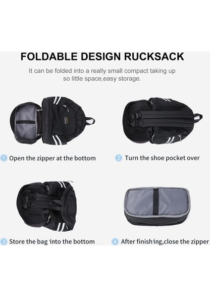 Ayakkabı Bölmeli ve Islak ve Kuru Ayırma Bayan Spor Sırt Çantası Katlanabilir Spor Çantası Seyahat Çantası (Yurt Dışından) indirimleri
