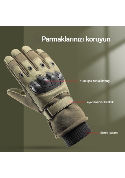 Açık Sıcak Motosiklet Bisiklet Eldivenleri Artı Polar Soğuk Eldivenler (Yurt Dışından) indirimleri