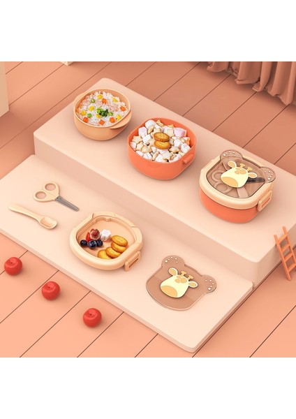 Anne ve Bebek Bebek Taşınabilir Tamamlayıcı Kase Seti Çocuk Sofra Öğle Yemeği Kutusu (Yurt Dışından) indirimleri