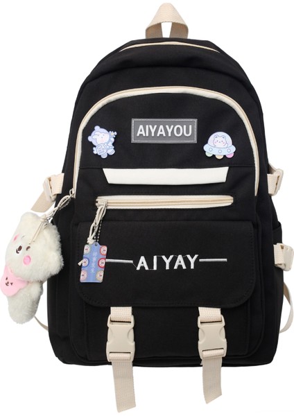 Büyük Kapasiteli Öğrenci Okul Çantası Çok Bölmeli Sırt Çantası Askılı (Yurt Dışından)