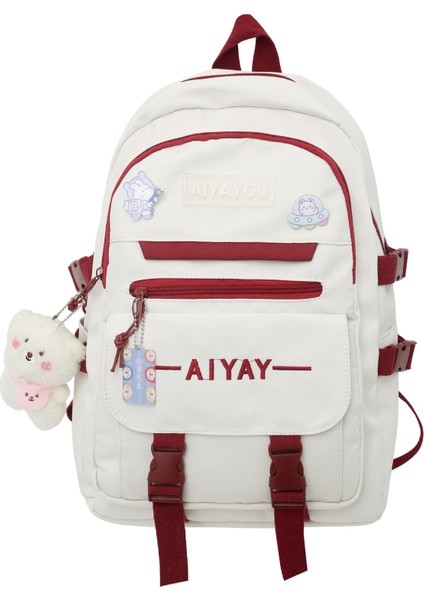 Büyük Kapasiteli Öğrenci Okul Çantası Çok Bölmeli Sırt Çantası Askılı (Yurt Dışından)