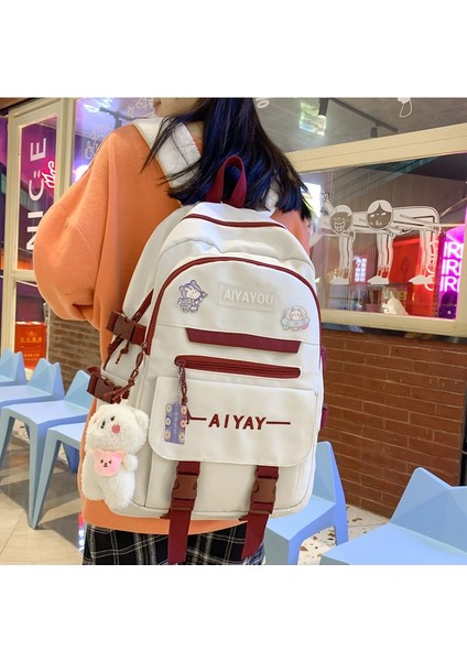 Büyük Kapasiteli Öğrenci Okul Çantası Çok Bölmeli Sırt Çantası Askılı (Yurt Dışından) fırsatları