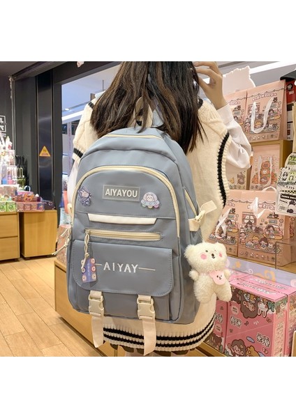 Büyük Kapasiteli Öğrenci Okul Çantası Çok Bölmeli Sırt Çantası Askılı (Yurt Dışından) indirimleri