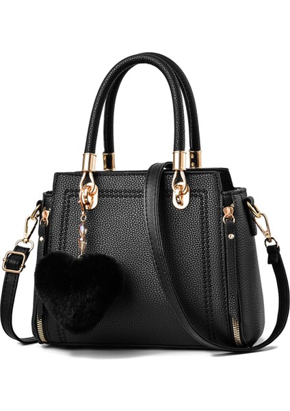 Büyük Kapasiteli Omuz Çantası Kadın Günlük Crossbody Çanta Deri Tote Çanta (Yurt Dışından)