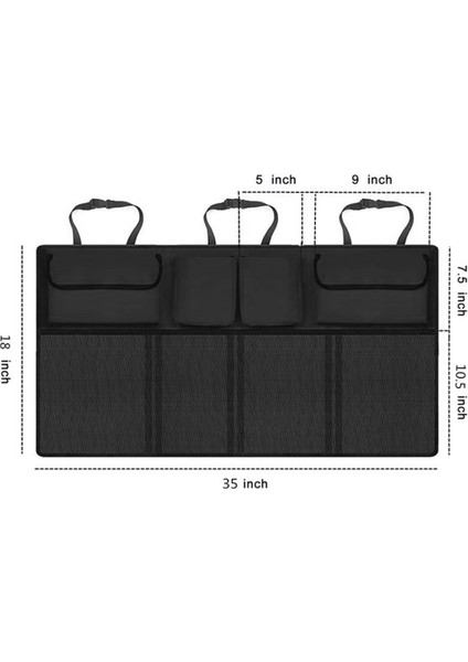 Araba Koltuğu Arka Depolama Asılı Çanta Suv Araba Su Geçirmez Depolama Depolama Örgü Çanta (Yurt Dışından)