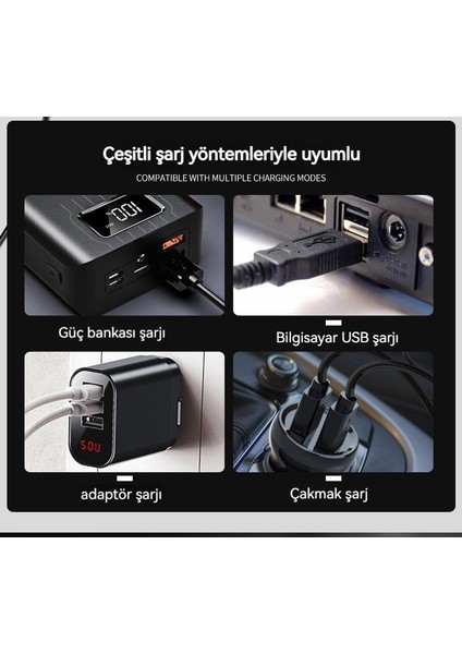 Açık Çok Fonksiyonlu Taşınabilir Projektör LED El Feneri Güçlü Işık Şarj Edilebilir (Yurt Dışından) modelleri