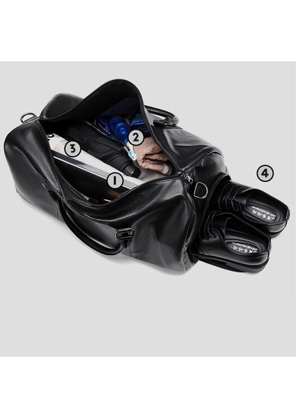 Büyük Kapasiteli Seyahat Saklama Çantası Islak ve Kuru Ayrı Çanta Crossbody Çantası (Yurt Dışından) indirimleri