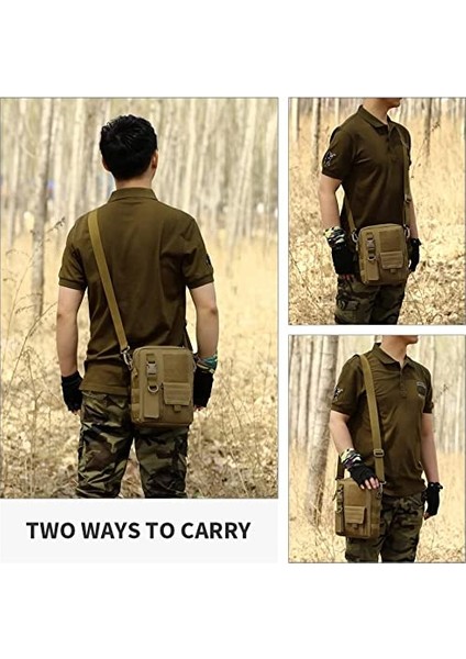 Açık Taktik Crossbody Çanta Banliyö Omuz Çantası Anahtar Pozisyon Messenger Çanta (Yurt Dışından) indirimleri