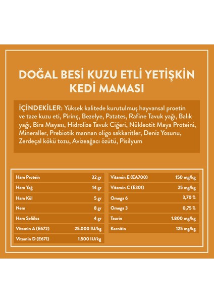 Yetişkin Kedi Maması 2 kg + Kuzu Etli Kito Fresh x 6