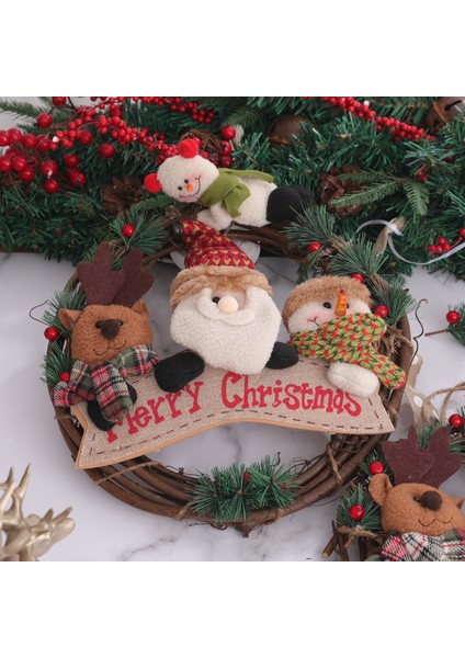 Noel Dedektif Işleri Elk Snowman Elk Vine Ring Pendant (Yurt Dışından)