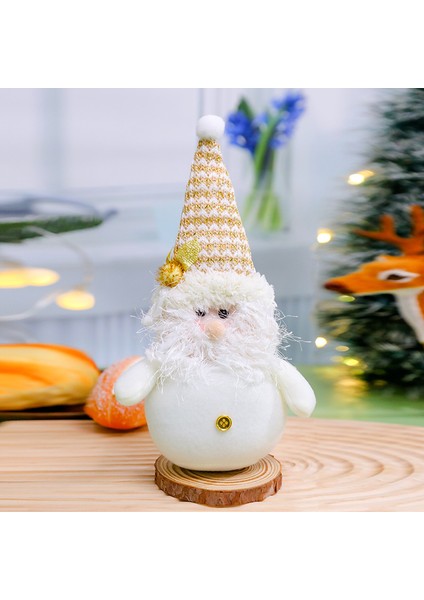 Noel Dwarf Doll Noel Dedektif Yaşlı Snowman Doll Noel Gift Gösterisi (Yurt Dışından)