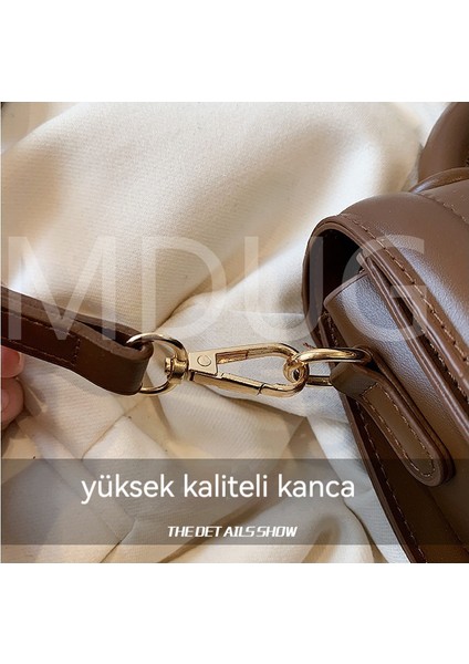Kadınların Mizacı Basit ve Düz Renkli Eyer Çantasıdır (Yurt Dışından) fiyatları
