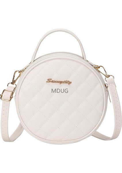 Vintage Yuvarlak Çanta Kadın Çanta Çanta Kadın Işlemeli Crossbody Çanta (Yurt Dışından)