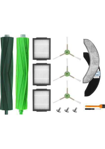 12 Adet Kauçuk Fırçalar Hepa Filtreler Yan Fırça Paspas Bezi Combo J7 + Robotik Elektrikli Süpürge Parçaları (Yurt Dışından) fırsatları
