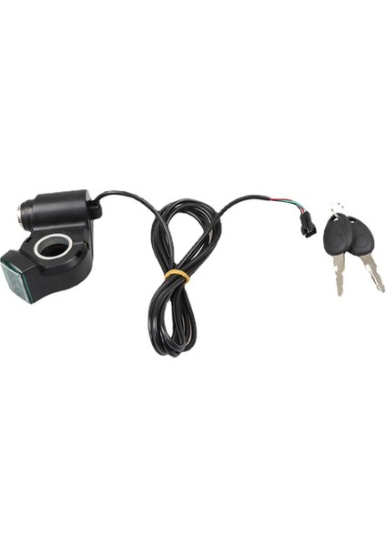 M4 Elektrikli Araç Başparmak Gaz Kelebeği Voltmetre Anahtar Başlangıç Anahtarı Kugoo Elektrikli Scooter Için Kapalı Kapı Kilidi (Yurt Dışından)