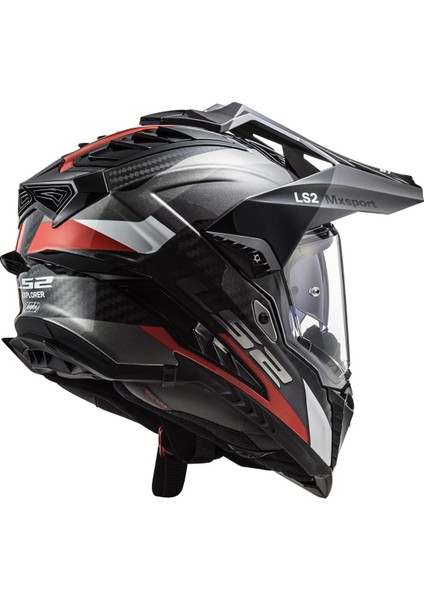 Explorer C Karbon Frontıer Tıtanıum-Kırmızı Kask
