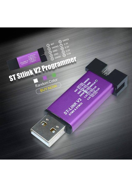 St-Link V2 Programlama Ünitesi Emülatör Indiricisi + 40PIN STM32F103C6T6 Arm STM32 Swd Minimum Sistem Kartı Mikro USB (Yurt Dışından)