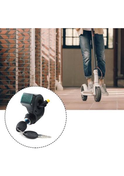 E-Bisiklet Kontak Kilit Anahtarı Başparmak Gaz Kelebeği Voltmetre Dijital Gerilim Ekran Anahtarı 3pin Kugoo M4 Xiaomi M365 Evrensel (Yurt Dışından)