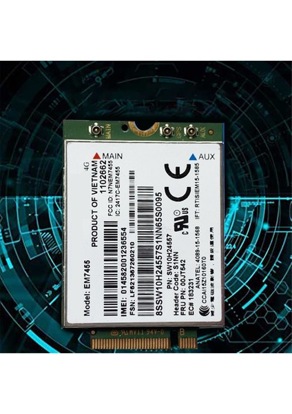 EM7455 Lte 4g Kart GOBI6000 00JT542 01AX756 T460 T460P L560 Yuga 260 P50 P70 X260 (Yurt Dışından) modelleri