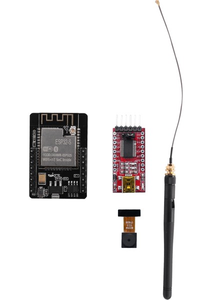 OV2640 Kamera + Usb'den Ttl'ye Seri Dönüştürücü + Ipex 2.4g Sma Antenli ESP32-CAM Wifi Bluetooth Geliştirme Kartı (Yurt Dışından)