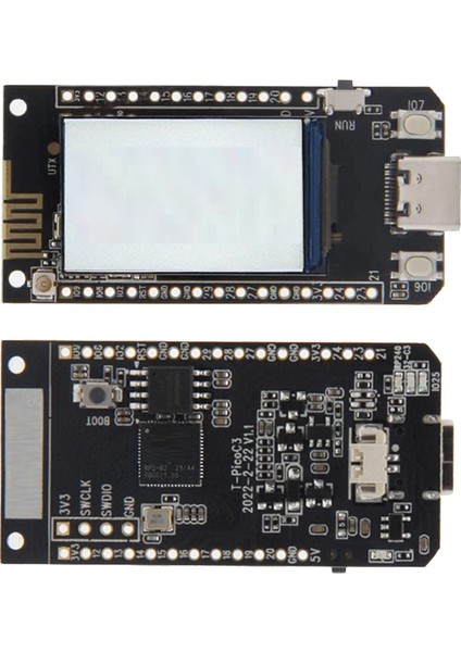 T-Picoc3 Geliştirme Kurulu + Kılıf 1.14 Inç LCD Ekran Çift Mcu RP2040 ESP32-C3 Wifi + Bt4.2 Kablosuz Wıfı Modülü (Yurt Dışından)