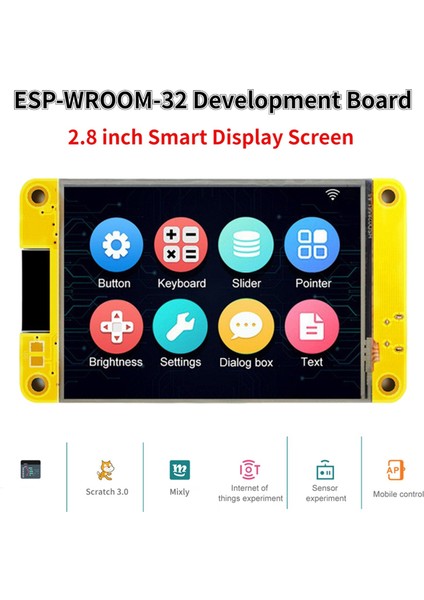 Akrilik Kabuklu ESP32 Geliştirme Kartı - Wifi Bluetooth 2.8 Inç 240X320 LCD Tft Dokunmatik Ekran Modülü (Yurt Dışından)