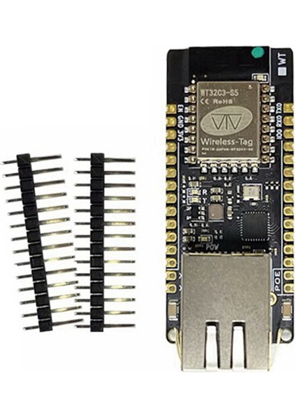ETH01- Ethernet Wıfı Bluetooth 3'ü 1 Arada Iot Ağ Geçidi Uygun Modüllü Yerleşik ESP32-C3 Geliştirme Kartı (Yurt Dışından)