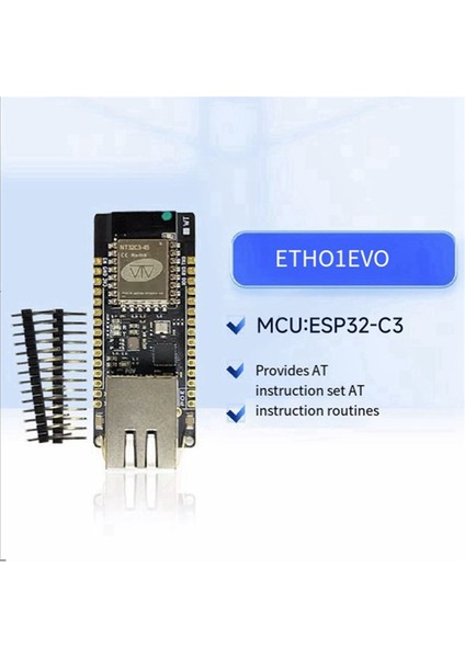 ETH01- Ethernet Wıfı Bluetooth 3'ü 1 Arada Iot Ağ Geçidi Uygun Modüllü Yerleşik ESP32-C3 Geliştirme Kartı (Yurt Dışından)