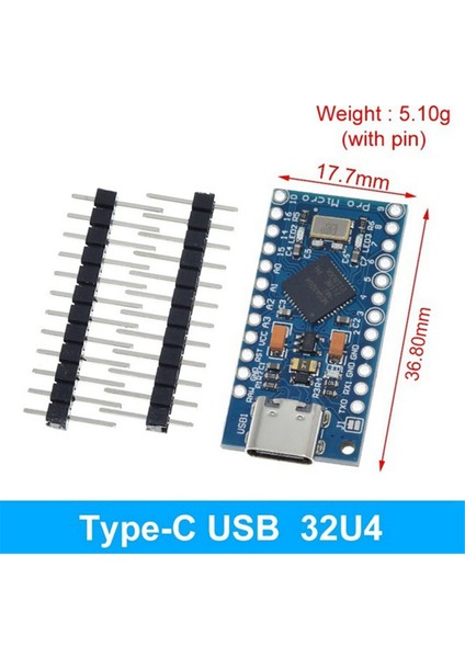 Type-C Arayüzü ATMEGA32U4 Kendinden USB Güncelleyici 5V/16M Mikrodenetleyici Geliştirme Kartı (Yurt Dışından)