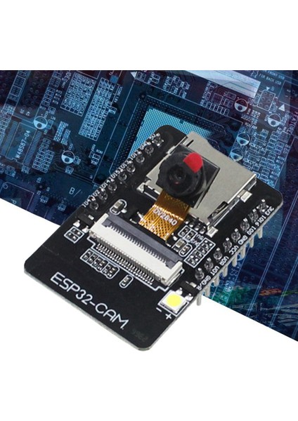 ESP32-CAM Geliştirme KARTI+OV2640 Kamera Modül Seti 520KB+4M Psram 32MBIT Wıfı+Bluetooth Ultra Düşük Güçler Iot Modülü 5V (Yurt Dışından)