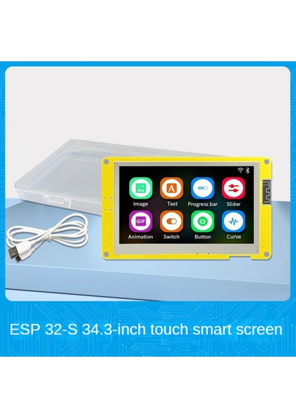 ESP32 Geliştirme Kurulu Lvgl 4.3 Inç LCD Akıllı Ekran Wifi Bluetooth Modülü Dokunmatik Olmadan Psram 16 M (Yurt Dışından)