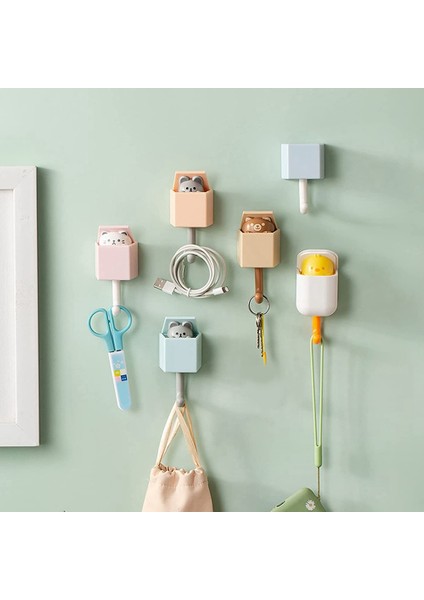 6 Adet Sevimli Hayvan Kancaları, 6 Adet Sevimli Anahtarlık Kanca Duvara Monte Yapışkanlı Kanca Ceket Kancaları (Yurt Dışından) fiyatları
