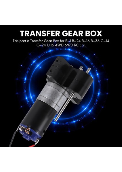 1/16 4WD 6WD Q60 Q6(Siyah) Için 370 Motorlu Yükseltilmiş Metal Transferi (Yurt Dışından) modelleri