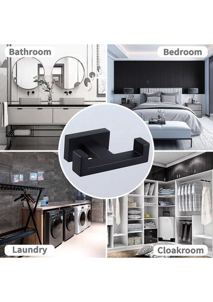 Çift Havlu Kancası, Paslanmaz Çelik Duş Banyo Havlusu Tutucu, Banyo Bornoz Kancası, Modern Duvar Kancası (Yurt Dışından) indirimleri